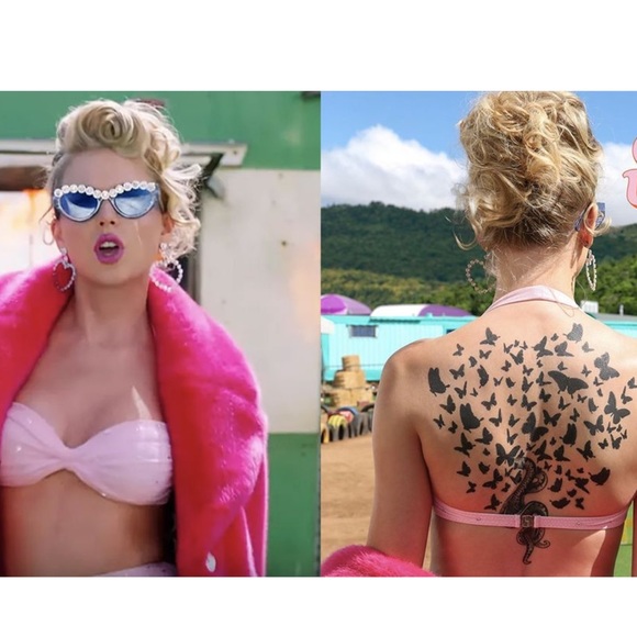 Taylor Swift You Need To Calm Down Glasses and Tattoo, Eras Tour Costume - Picture 2 of 4